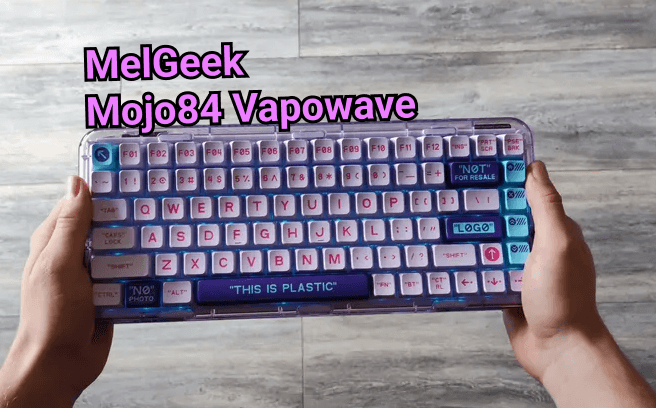 MelGeek Mojo84 Vaporwave top view